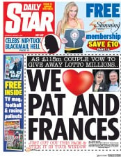 Daily Star (UK) Newspaper Front Page for 5 January 2019