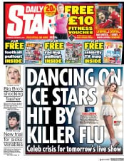 Daily Star (UK) Newspaper Front Page for 6 January 2018