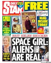 Daily Star (UK) Newspaper Front Page for 6 January 2020