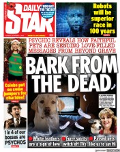 Daily Star (UK) Newspaper Front Page for 7 November 2023
