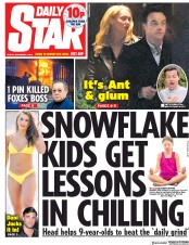 Daily Star (UK) Newspaper Front Page for 7 December 2018