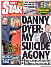 Daily Star (UK) Newspaper Front Page for 7 February 2019