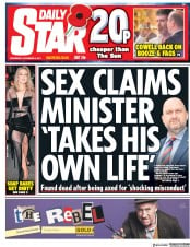 Daily Star (UK) Newspaper Front Page for 8 November 2017