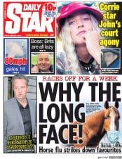 Daily Star (UK) Newspaper Front Page for 8 February 2019