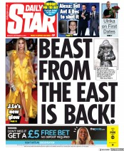 Daily Star (UK) Newspaper Front Page for 9 September 2019