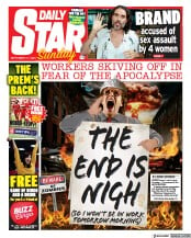 Daily Star Sunday front page for 17 September 2023
