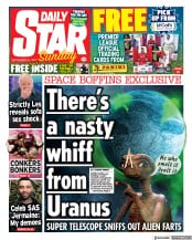 Daily Star Sunday front page for 24 September 2023