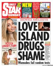 Daily Star Sunday (UK) Newspaper Front Page for 26 May 2019