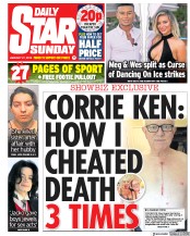 Daily Star Sunday (UK) Newspaper Front Page for 27 January 2019