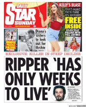 Daily Star Sunday (UK) Newspaper Front Page for 7 July 2019