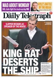 Daily Telegraph (Australia) Newspaper Front Page for 10 October 2012
