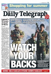 Daily Telegraph (Australia) Newspaper Front Page for 10 November 2011