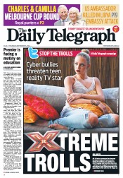 Daily Telegraph (Australia) Newspaper Front Page for 13 September 2012