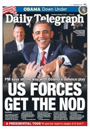 Daily Telegraph (Australia) Newspaper Front Page for 17 November 2011