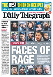 Daily Telegraph (Australia) Newspaper Front Page for 18 September 2012