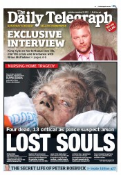 Daily Telegraph (Australia) Newspaper Front Page for 19 November 2011