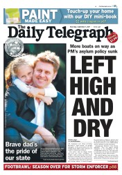 Daily Telegraph (Australia) Newspaper Front Page for 1 September 2011