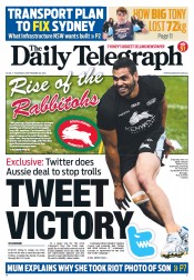 Daily Telegraph (Australia) Newspaper Front Page for 20 September 2012