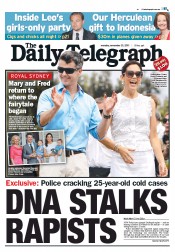 Daily Telegraph (Australia) Newspaper Front Page for 21 November 2011