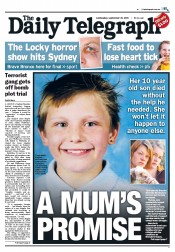 Daily Telegraph (Australia) Newspaper Front Page for 21 September 2011