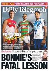 Daily Telegraph (Australia) Newspaper Front Page for 21 September 2012