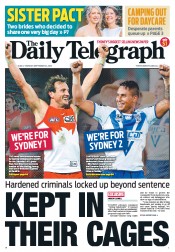 Daily Telegraph (Australia) Newspaper Front Page for 24 September 2012