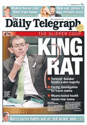 Daily Telegraph (Australia) Newspaper Front Page for 25 November 2011