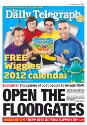 Daily Telegraph (Australia) Newspaper Front Page for 26 November 2011