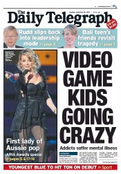Daily Telegraph (Australia) Newspaper Front Page for 28 November 2011