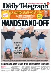 Daily Telegraph (Australia) Newspaper Front Page for 28 August 2012
