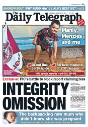 Daily Telegraph (Australia) Newspaper Front Page for 28 September 2011