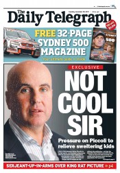 Daily Telegraph (Australia) Newspaper Front Page for 29 November 2011
