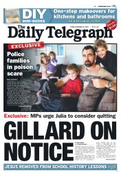 Daily Telegraph (Australia) Newspaper Front Page for 2 September 2011
