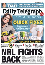 Daily Telegraph (Australia) Newspaper Front Page for 30 August 2011