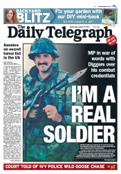 Daily Telegraph (Australia) Newspaper Front Page for 31 August 2011