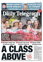Daily Telegraph (Australia) Newspaper Front Page for 4 November 2011