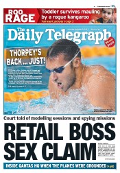 Daily Telegraph (Australia) Newspaper Front Page for 5 November 2011