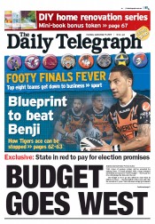 Daily Telegraph (Australia) Newspaper Front Page for 5 September 2011