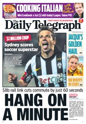 Daily Telegraph (Australia) Newspaper Front Page for 6 September 2012