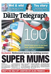 Daily Telegraph (Australia) Newspaper Front Page for 8 November 2011