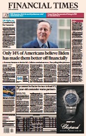 Financial Times (UK) Newspaper Front Page for 14 November 2023