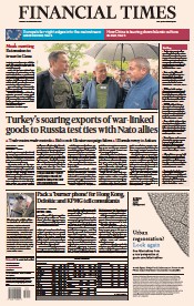 Financial Times (UK) Newspaper Front Page for 28 November 2023