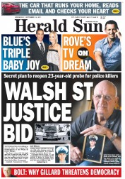 Herald Sun (Australia) Newspaper Front Page for 14 September 2011