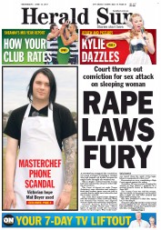 Herald Sun (Australia) Newspaper Front Page for 15 June 2011