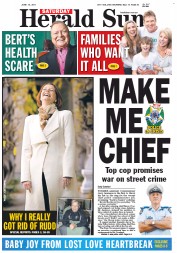 Herald Sun (Australia) Newspaper Front Page for 18 June 2011