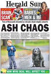 Herald Sun (Australia) Newspaper Front Page for 22 June 2011