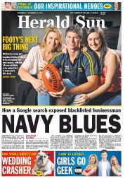 Herald Sun (Australia) Newspaper Front Page for 23 November 2011