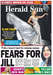 Herald Sun (Australia) Newspaper Front Page for 24 September 2012