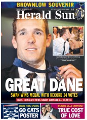 Herald Sun (Australia) Newspaper Front Page for 27 September 2011
