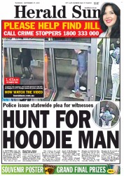 Herald Sun (Australia) Newspaper Front Page for 27 September 2012